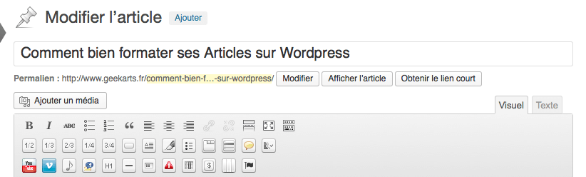 formater ses Articles