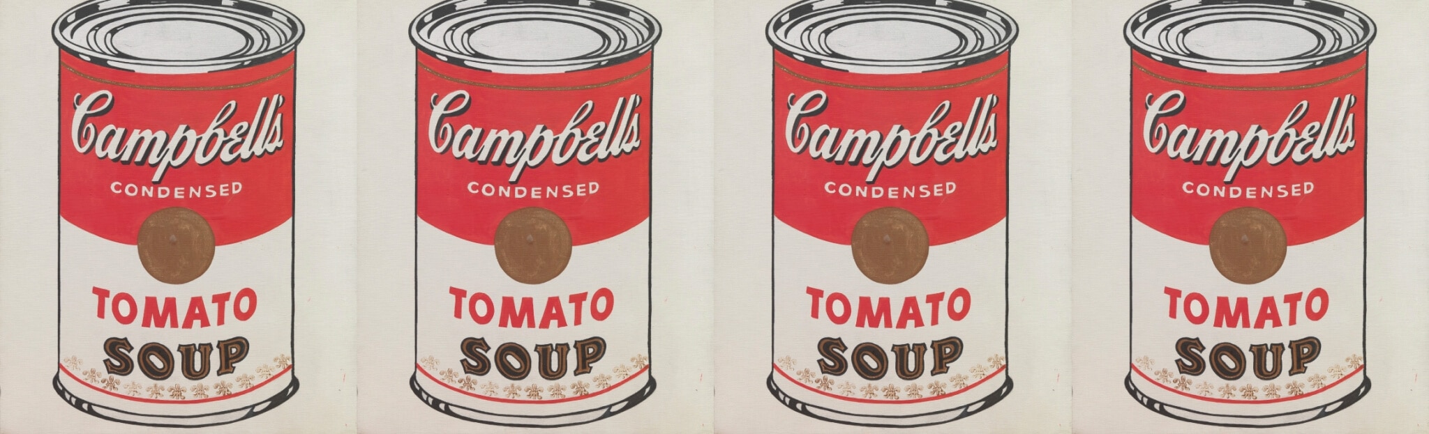 branding creation logo plv identité de marque Campbell soupe tomate boite de conserve