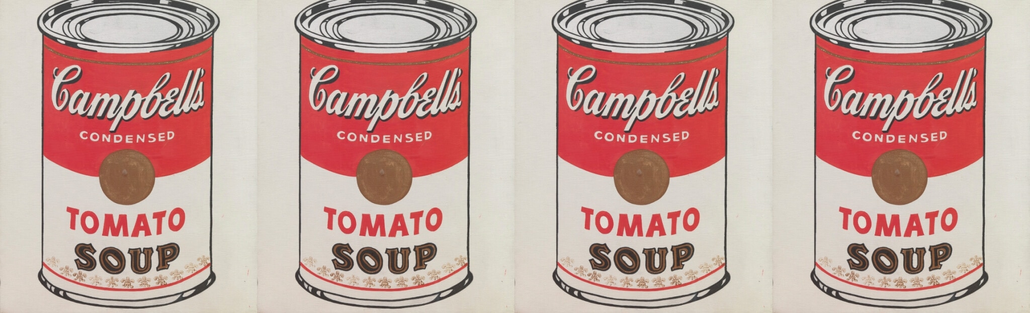 branding creation logo plv identité de marque Campbell soupe tomate boite de conserve