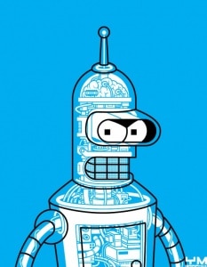 bender futurama illustration geek malgorn