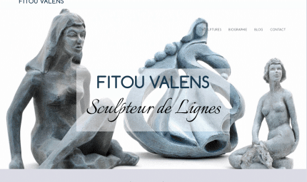 site web pour artiste fitou valens créée par geekarts